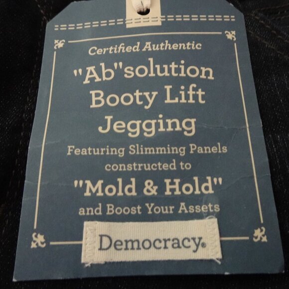 Democracy Jegging Jeans Women's Plus Size 20W Blue Denim Stretch Booty Lift - Picture 9 of 12